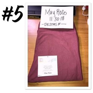 NEW Lularoe OS Solid Leggings MAUVE